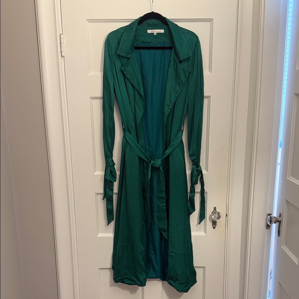 Lovers + Friends Emerald Satin Jacket